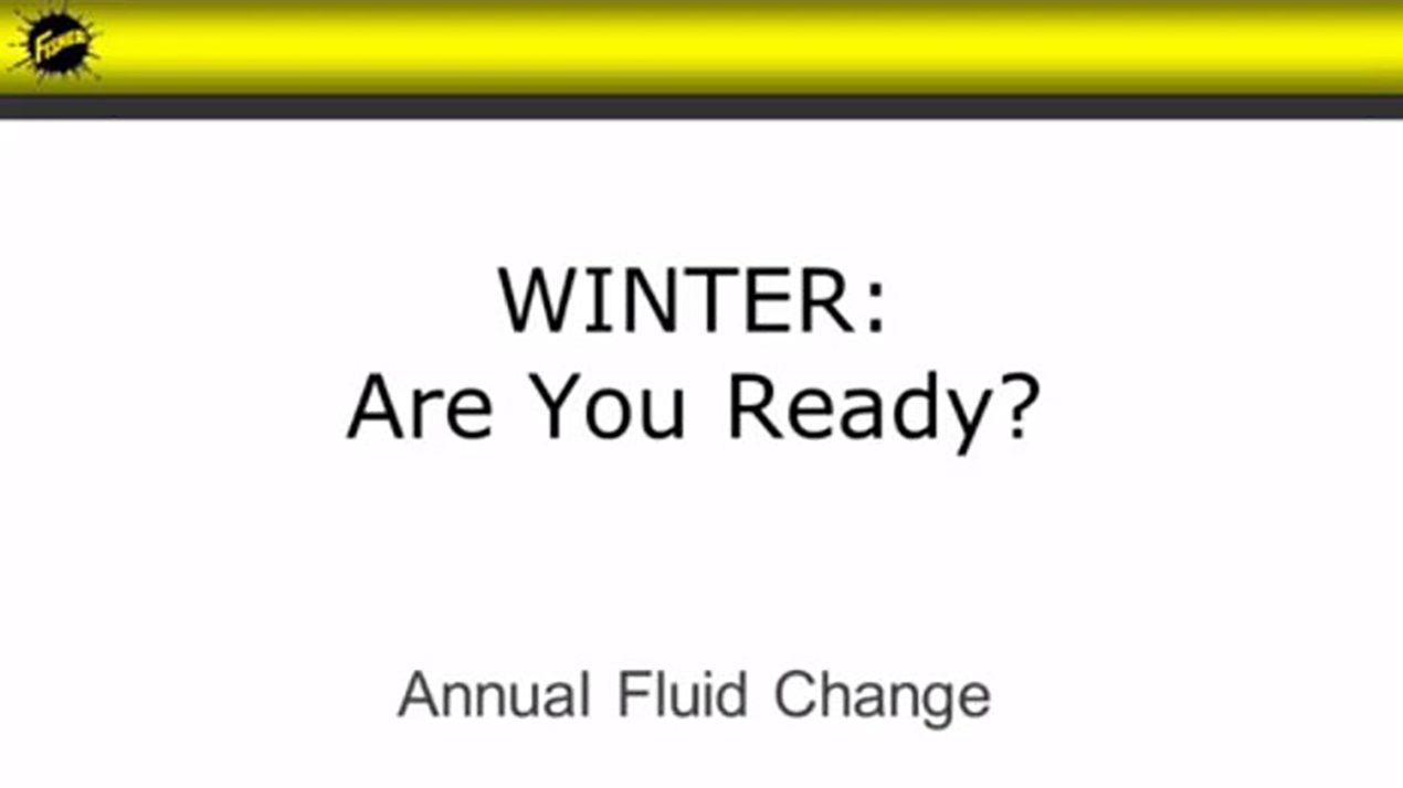 annual fluid change for snowplows