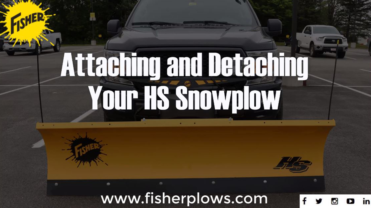 attaching and detaching your hs snowplow