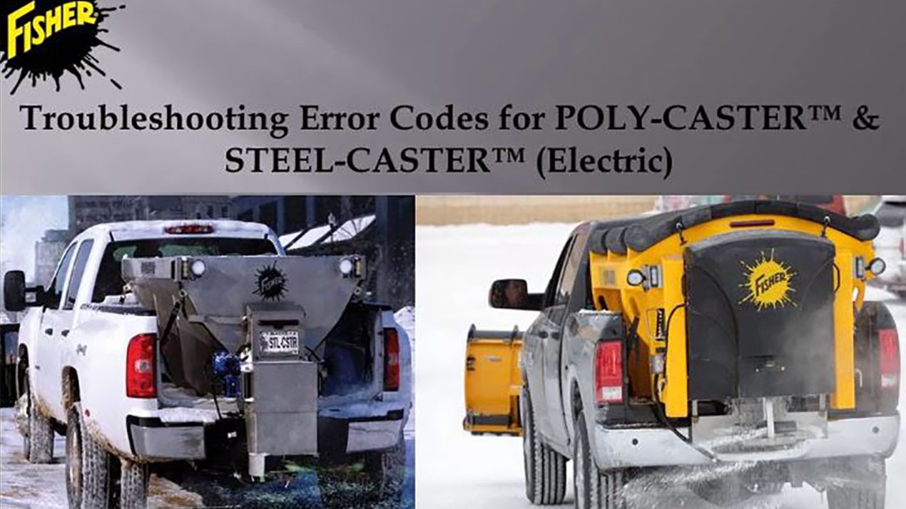error codes for electric spreaders