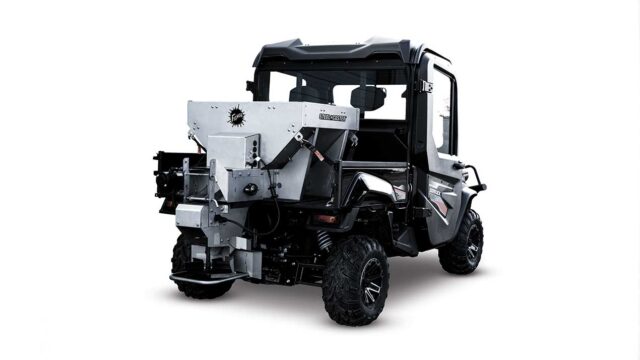 Steel-Caster 0.35 UTV spreader studio image