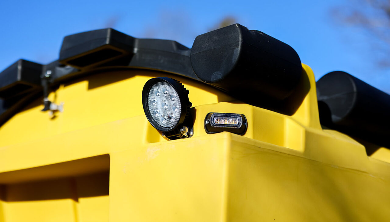 fisher tempest poly hopper work light