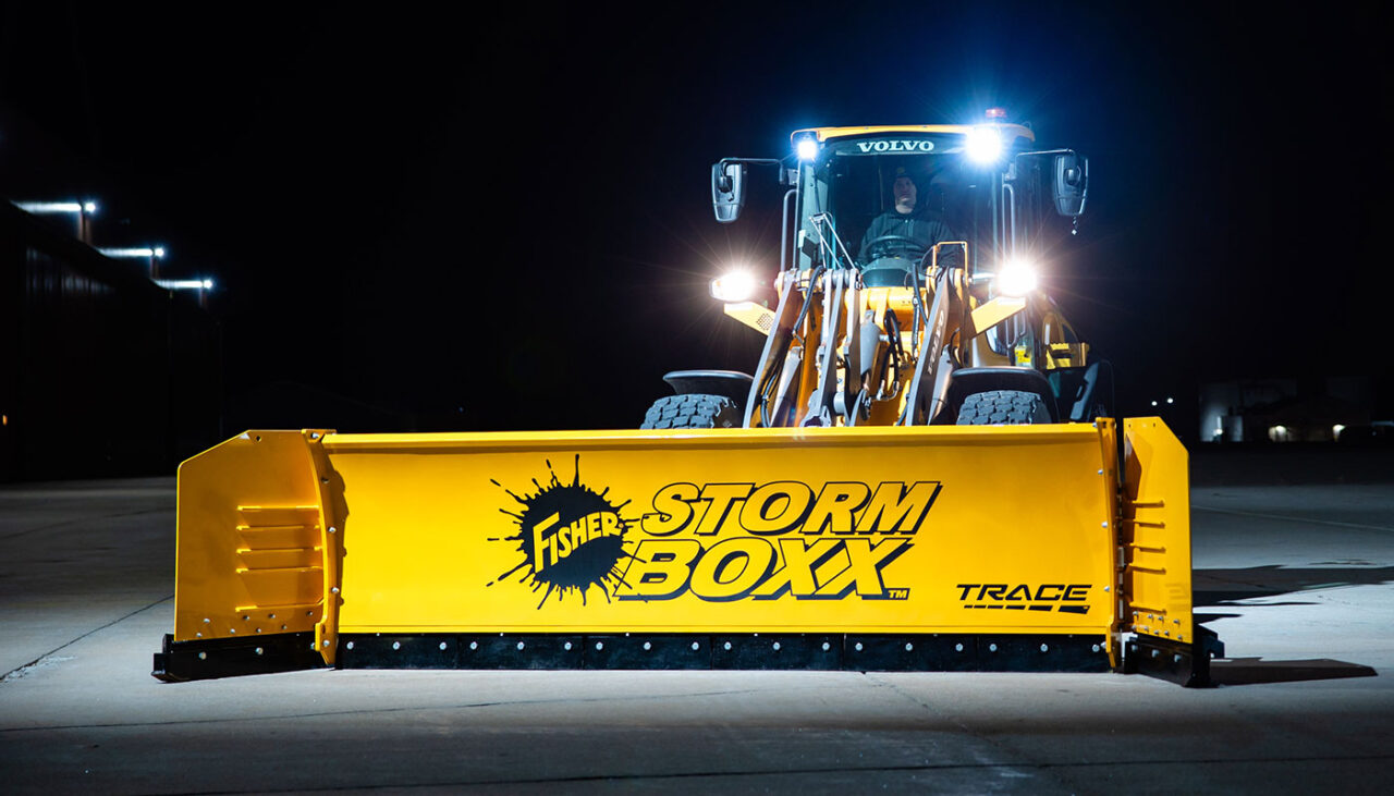 FISHER STORM BOXX HX on wheel loader